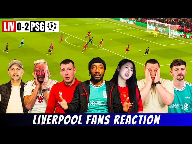 LIV 0-4 PSG (agg) Liverpool Fans in Tears😭
