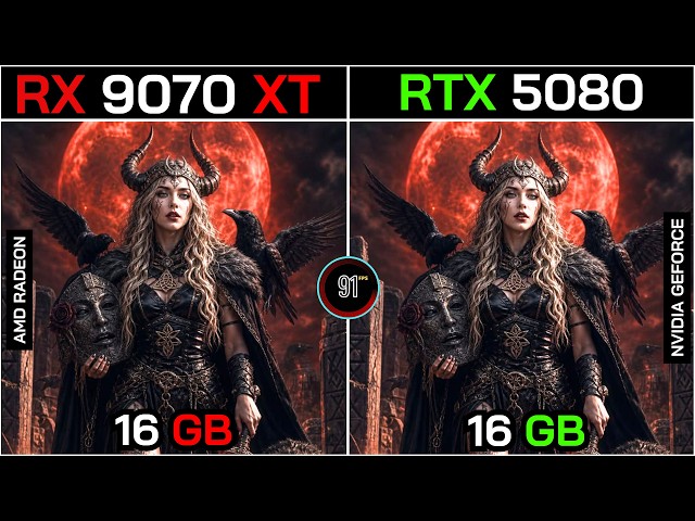 RX 9070 XT VS RTX 5080+ Ryzen™ 7 9800X3D : TEST IN 20 GAMES