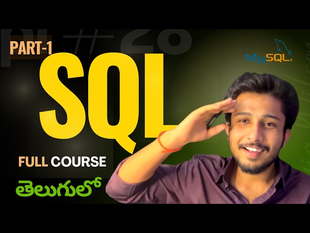 SQL For Beginners (Full Course) in Telugu [PART 1] || Kaarthikforu || Zero to Hero