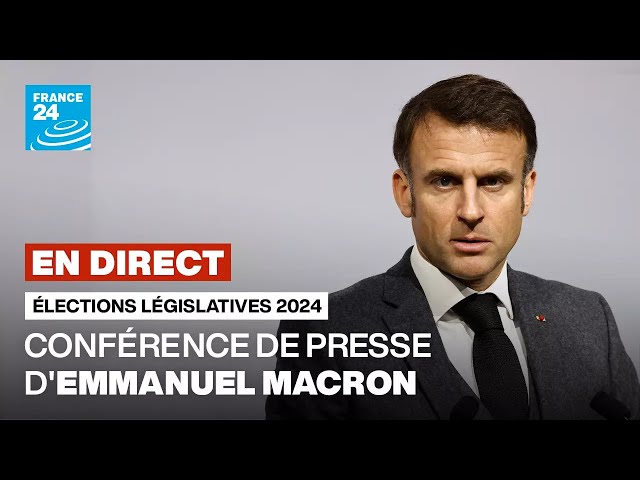 Élections législatives 2024 : suivez la conférence de presse d'Emmanuel Macron en DIRECT