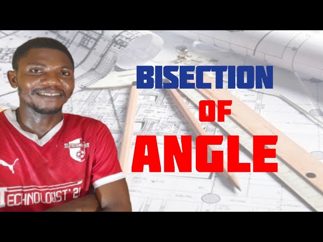 BISECTION OF ANGLE IN | Technical drawing | BASIC Technology