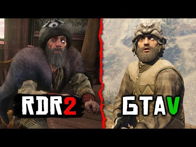 GTA Characters in Red Dead Redemption 2 (GTA Easter Eggs in RDR2)