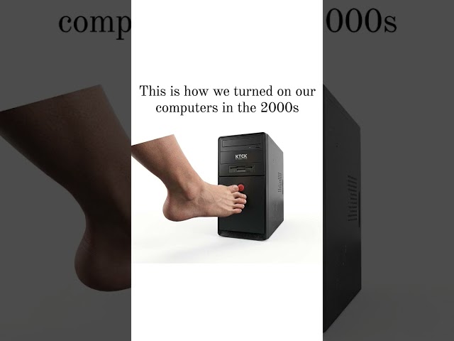 how we turned on pc in 2000s #computer #byteboard