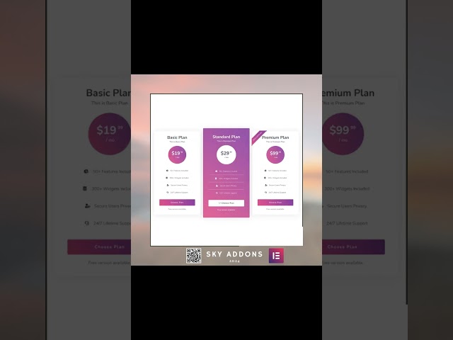 Pricing Table