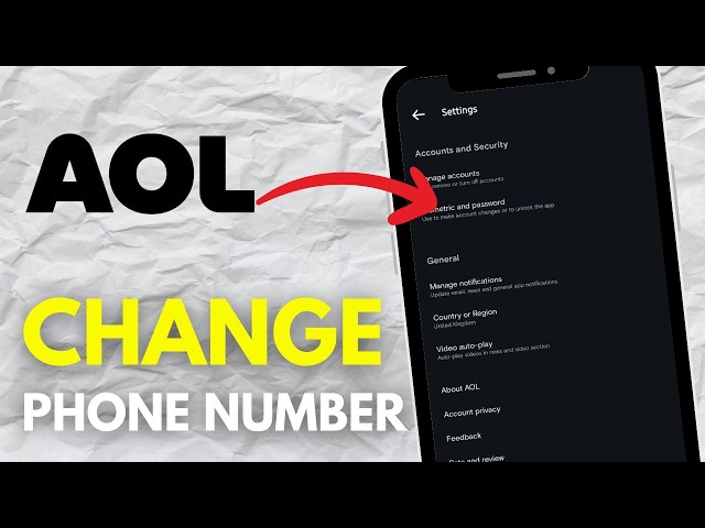 How To Change Phone Number In AOL Mail (Easy)