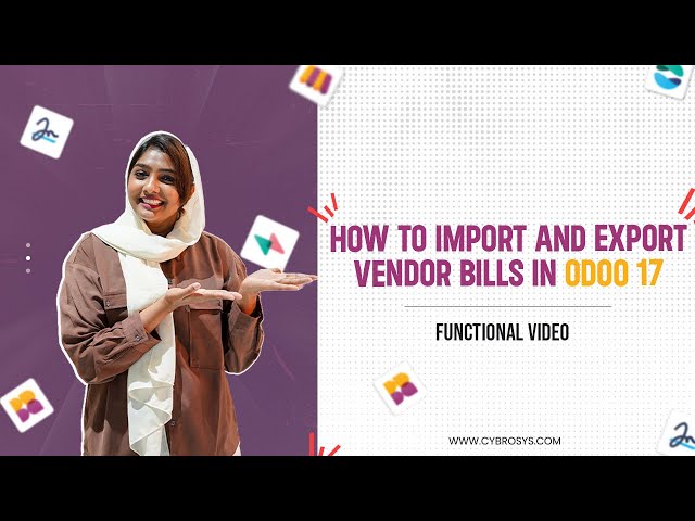 How to Import and Export Vendor Bills in Odoo 17 Accounting | Odoo 17 Accounting Tutorials