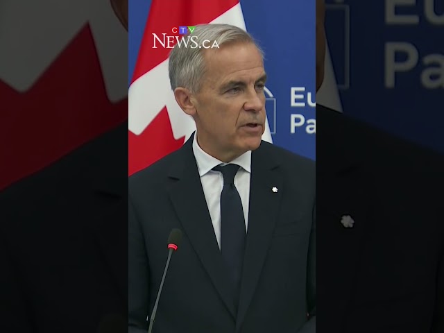 Carney outlines vision for a deeper Canada-EU partnership in European parliament