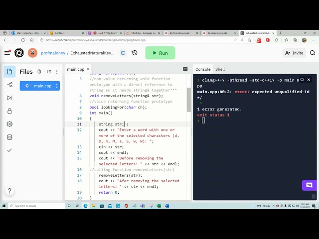 Unit 7 Prog Exer 7 4 Example Program