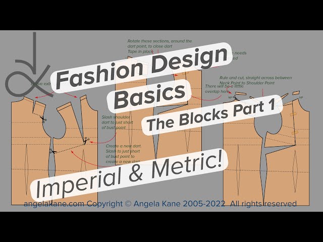 Fashion Design - Drafting the Bodice Block -  Part 1