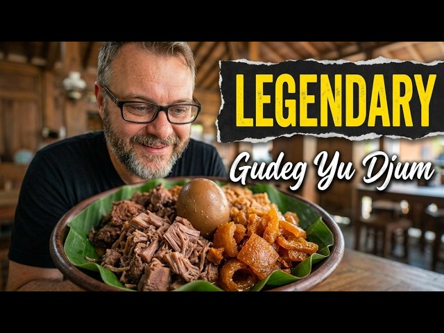 Central Javanese Jackfruit Dish At Gudeg Yu Djum Restaurant 4K HDR