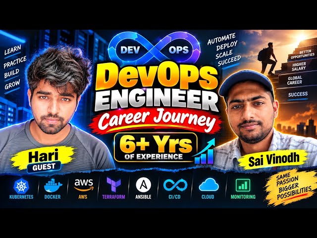 DevOps Engineer Career Journey | 6+ Years Experience | DevOps Roadmap & Real-Time Q&A
