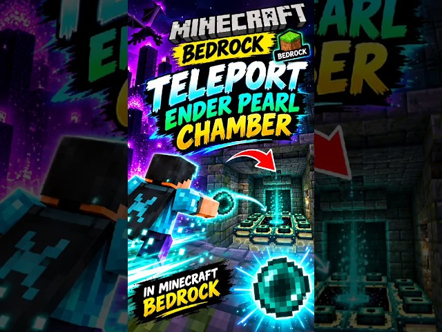Minecraft bedrock teleport ender pearl chember