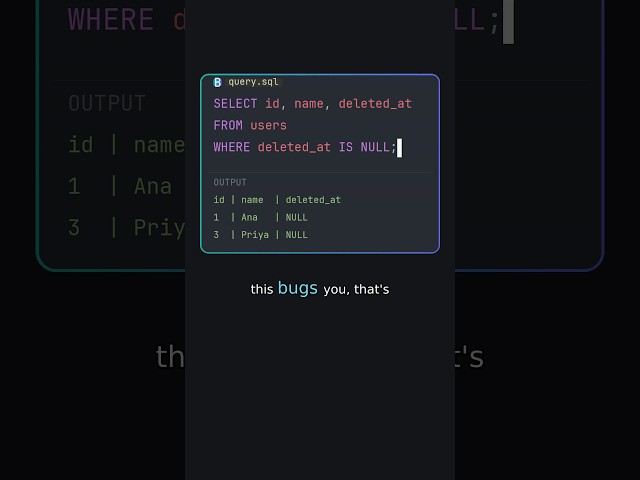 Why SQL's = NULL Silently Returns No Rows (Use IS NULL Instead)