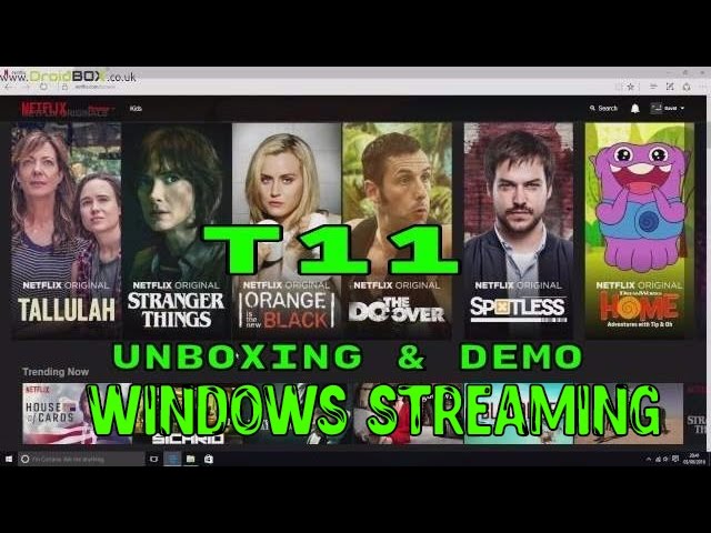 DroidBOX T11 Unboxing with Demo Windows KODI Streaming Box / XBMC Streaming Device