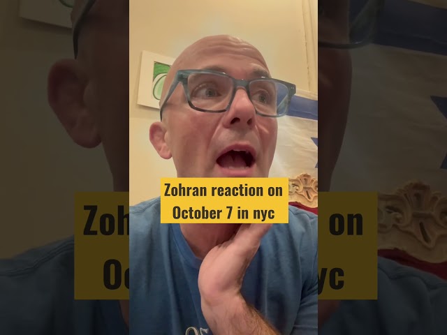 Zohran October 7th  reaction #politics #nyc #israel #but #koshadillz