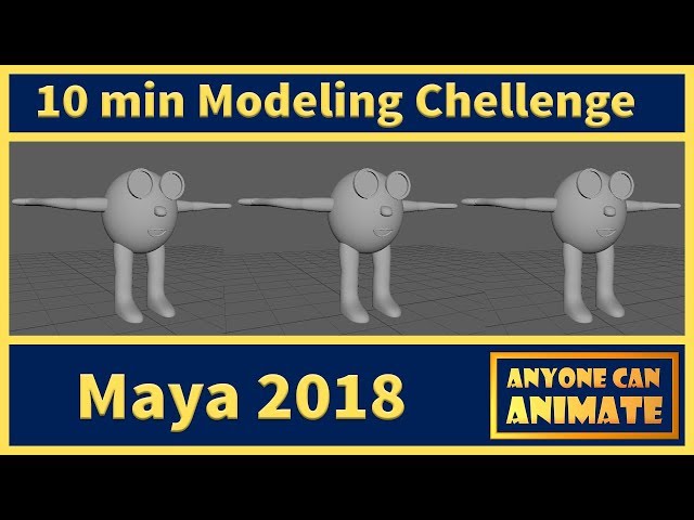 10min Modeling Challenge in Maya 2018