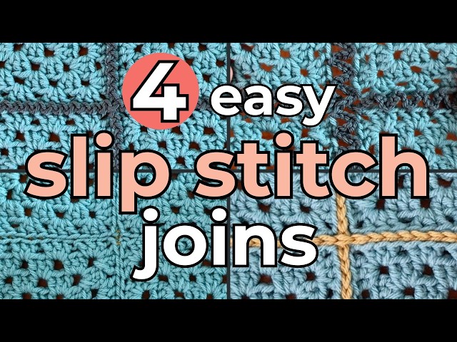 4 Easy Methods For Joining Granny Squares (No Sew!)