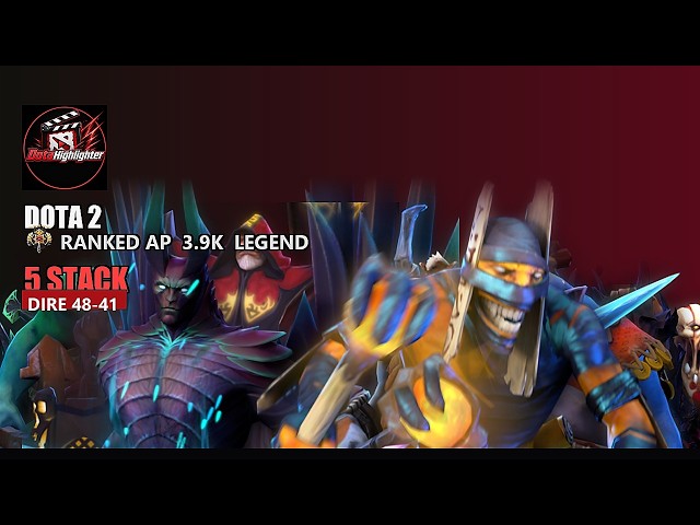 Full Game: Dota 2 | Ranked AP | 3.9k PTS AVG | 5 STACK