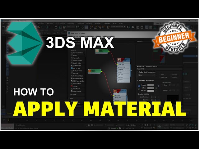 3Ds Max How To Apply Material Tutorial