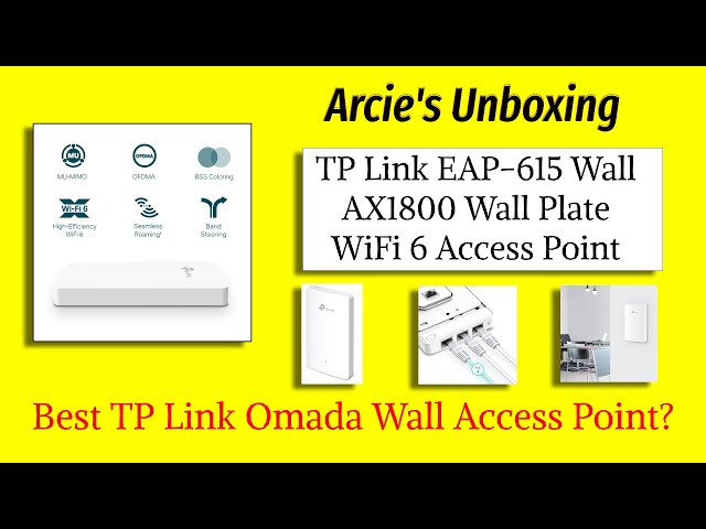UB35: TP Link EAP-615 Wall AX1800 WiFi 6 Access Point