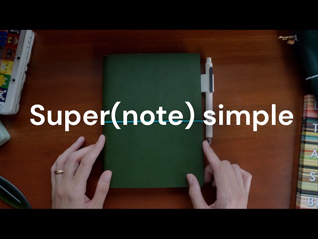 I’m starting over: a minimal Supernote setup for 2026 (just 3 features)