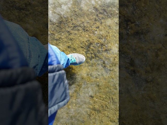 Frozen river korea කොරියාවෙ සීතල