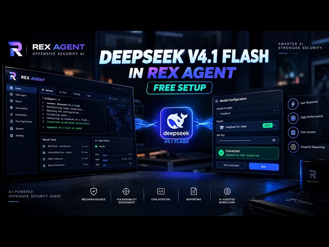 🚀 How to Connect DeepSeek V4.1 Flash FREE in REX Agent | Full Setup Tutorial