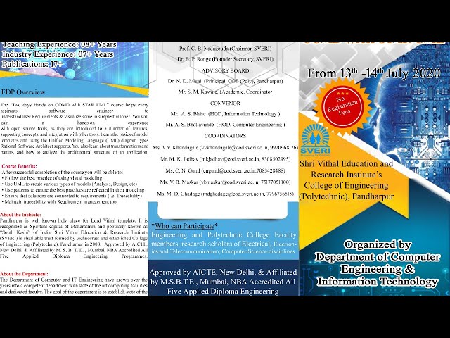 Online FDP On OOMD With STAR UML DAY-02