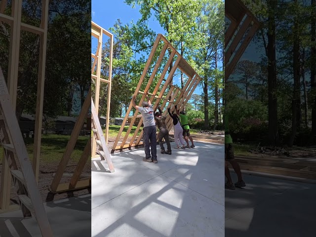 I’m building my dream garage part 1 #diy #construction #lowespartner  #homerenovation