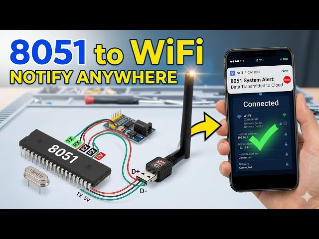 8051 Microcontroller to Wi-Fi  | Zero Electronics #8051microcontroller #iot #esp8266 