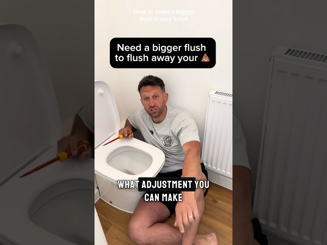 Need a bigger toilet flush? #tutorial #quickdrying