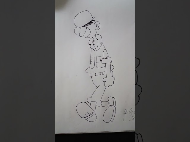 Drawing of Bettle Bailey! #drawingchallenge #bettlebailey #cartoondrawing #cartoondrawings