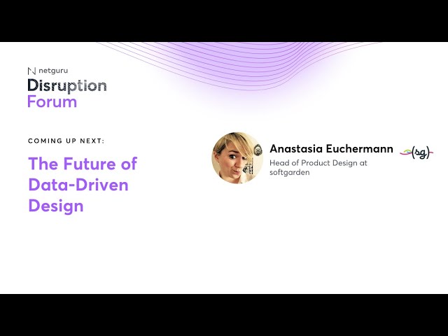 The Future of Data Driven Design – Disruption Forum Design Horizons