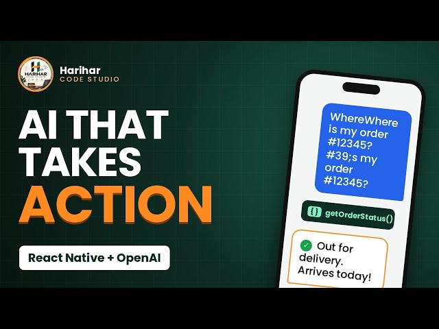 Make Your AI Actually DO Things (Not Just Chat) | React Native + OpenAI