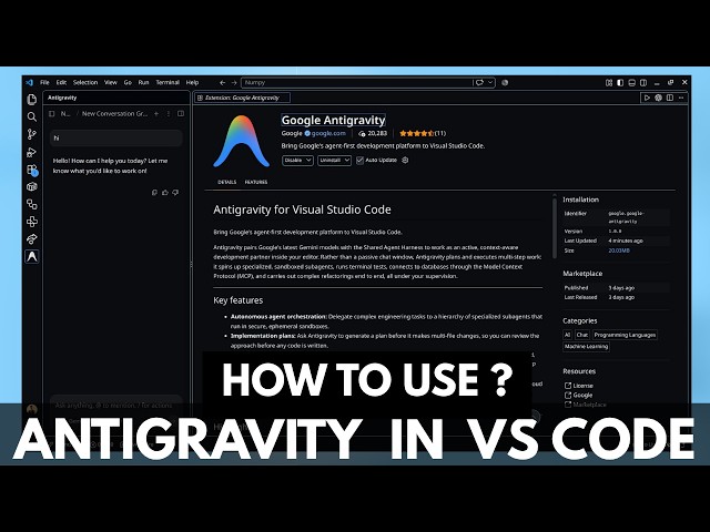 How to Use Antigravity in VS Code || Complete AI Coding Tutorial for Beginners || Google Antigravity