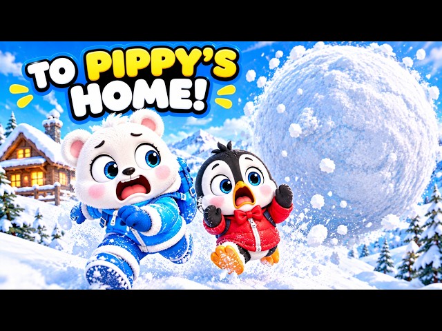 Bear B's Epic Journey to Pippy's Home! 🐻🐧❄️ | A Story of Friendship