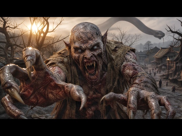 【FULL MOVIE 4K】Corpse fiend rises in old village, giant serpent lurks hills, villagers can't escape!