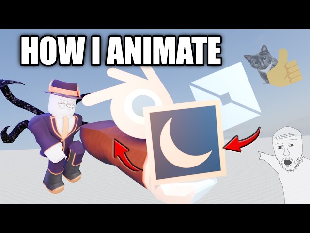 How I Make My Roblox Animations in Blender & Roblox Studio!