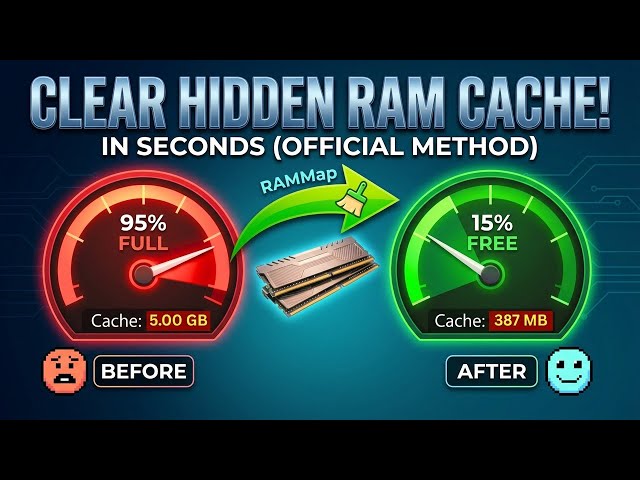 Why Your Windows PC is Slow? Clear Hidden RAM Cache in Seconds (Official Method)
