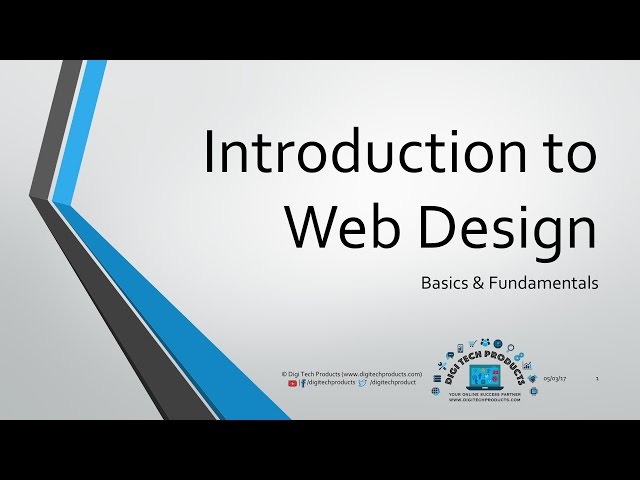 Introduction to Web Design - Fundamentals & Basics