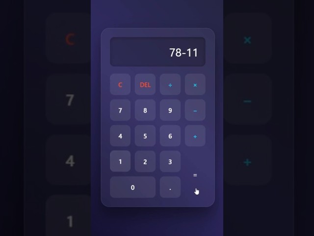 🔥 Build a Calculator Using HTML, CSS & JavaScript