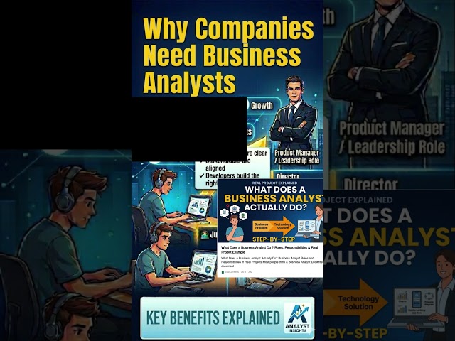 Why Companies Need Business Analysts #education #businessanalyst #itcareers #careergrowthlab