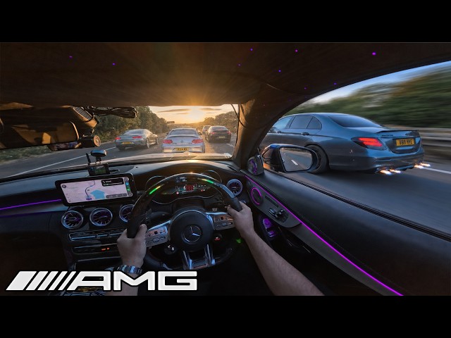6 Friends with AMG's Go for a Cruise (POV) | *INSANELY LOUD* Day Out with Canyon Driving