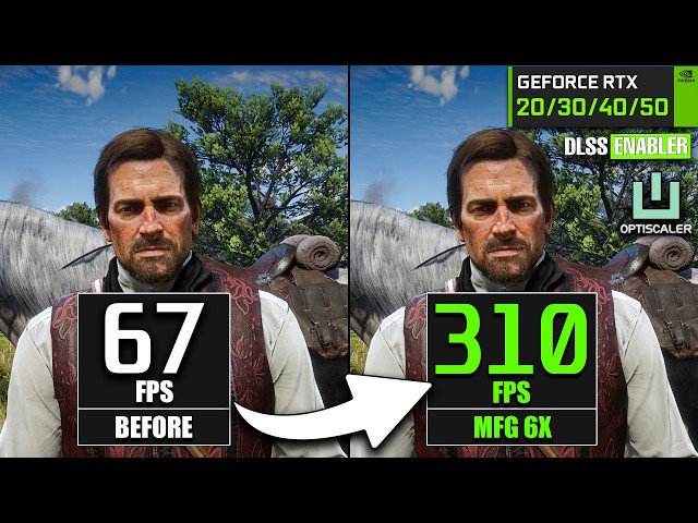 RDR2 OptiScaler Frame Gen Guide: Easy FPS Boost for RTX GPUs