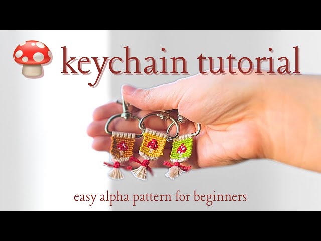 Alpha Mini Mushroom Keychain Tutorial - Easy Pattern
