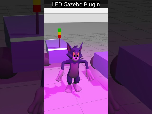 ROS 2 LED Gazebo Plugin #robot #ros2 #robotics