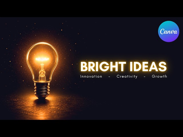 Light Bulb Flicker Animation | Canva Tutorial