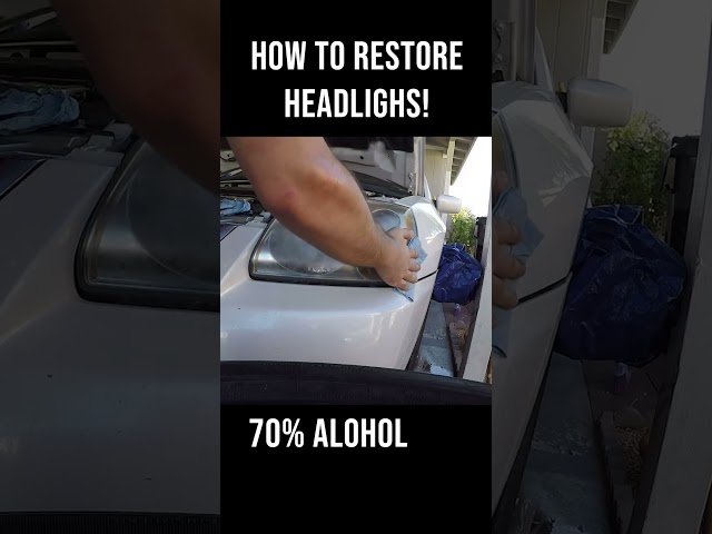 How To Restore Headlights #shorts