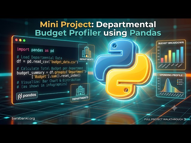 Build a Real-World Python Project: Departmental Budget Profiler in Pandas!