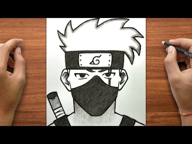 Easy Kakashi Drawing | How to Draw Kakashi Hatake | Step by Step | for Beginners